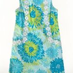 Lilly Pulitzer  Shift Dress Size 8 Originals Aquamarine Seeing Things Pockets Photo 0