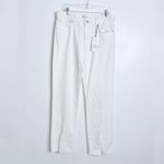 ZARA NWT Split Straight Jeans In Off White Size 10 Photo 1