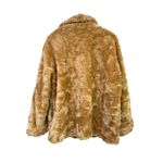 Vintage Golden Brown Faux Fur Coat Size Medium Baxis & Baxis Jacket Soft Vanilla Tan Photo 2