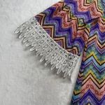 Winwin  Tunic Dress Half Sleeve Lace Bell Sleeve Multicolor‎ Y2k Size L-XL Photo 3