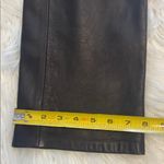 INC  International Concepts Brown  Leather Pants size 4 inseam 30” waist 28” Photo 6
