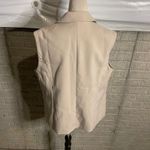 Mina Self Women's Sleeveless Blazer Vest Career Business Casual Top Size L Tan Size L Photo 2