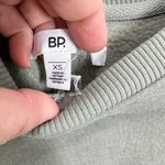 BP Olive Green‎ Cropped Sweatshirt XS Long Sleeve Casual Pullover Top Loungewear Green Photo 1