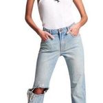 One Teaspoon New  Awesome Baggies Distressed Light Wash Jeans Kansas Blue 26 Photo 0