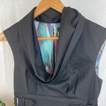 Ted Baker Black Sleeveless Belt Waist Knee Length Career Dress 1 XS Photo 3