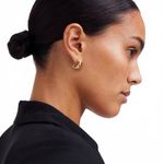 Madewell  Chunky Half Hoop Earrings Pale Gold NWT Photo 0