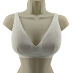 Knix Micro Modal Rib Bralette White Womens Small Photo 0