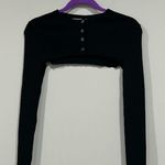 Alexander Wang NWT  Cropped Cardigan (Camo Missing) Black Size XS Photo 0