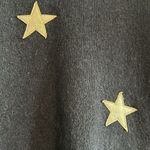 Quotation Women’s Navy Blue with Silver Stars Cashmere Crewneck Sweater Size M Photo 2
