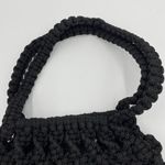 Thick Woven Hobo Slouchy Purse Handbag Artisan Bag Black Lined Unbranded Photo 2