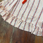 Matilda Jane Women's Soft Pink Striped Ruffle Shorts XL Photo 2