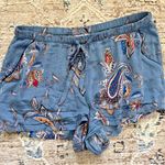 In Bloom by Jonquil Pajama Set Womens Small Blue Paisley Soft‎ Knit Cozy Luxury Photo 9