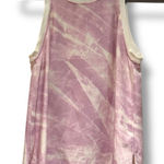 Helmut Lang  Terrene Tie Dye Print Silk Top Boxy Cut Crew Neck Lilac‎ size Small Photo 0