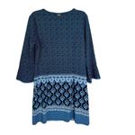 Cabana Life Shift Dress Blue Santorini Print Size L Size L Photo 3