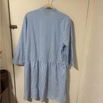 Tuckernuck Royal Shirt Dress in Blue Stripe Size Medium Photo 6