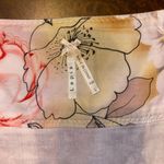 Lapis Ribbon Lined Floral Full Knee Length Skirt Photo 5