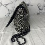 Topshop Diana Diamante Clutch Bag -Elegant Black and Silver Women's Bag Photo 5