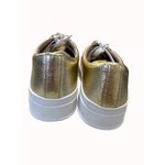 Stuart Weitzman Women’s Gold Shimmer Shoe/Sneakers Sz 9.5 SKU 5033 Photo 5