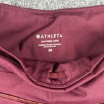 Athleta  Lightning Supersonic Capri Burgundy‎ Athletic Yoga Workout Leggings XS Photo 6