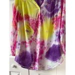 Joie  Hand Dyed Long Sleeve Beach Tunic Coverup Photo 3
