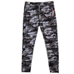 Hot Kiss  Pants Womens Medium Gray Camo Jogger Drawstring Pockets Stretch Gym Photo 8
