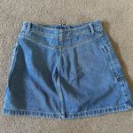 Topshop Denim Zipper Skirt Photo 1