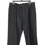 AllSaints Women’s Tapered Cropped Linen Cotton Blend Pants Black 30 Photo 3