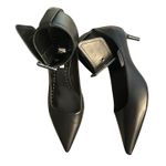 Max Mara Women's Black Pree Kitten Heel Leather Pumps Size 37.5 NWOT/box Photo 4