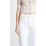 3x1 Anthropologie  Joni White Stitched High Rise Straight Leg Jeans Size 26 Photo 2