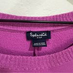 Splendid  Ladies Dip Dye Ombré Orchid Purple Pullover Sweater Long Sleeve Small Photo 4