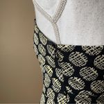 The Limited  | Black Metallic Gold Medallion Cocktail Dress Sz 6 Photo 4