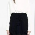 IRO  Carina Black Eyelet Lace Mini Skirt Women’s Medium (30” Waist) P47 Photo 3