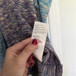 We The Free NWT Free People Cold Shoulder Ribbed Sweater Top Heather Blue space dye Photo 3