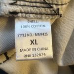 Miou Muse Women’s Jeans Size XL Ivory Stitched Washed Denim Fray Bottom Cuffed Photo 5