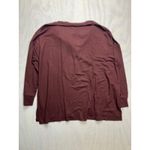 Lou & grey Bohemian Rouge V Neck Split Hem Long Sleeve Sweatshirt Top XL New Photo 8