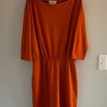 Anthropologie By  Knit boho Column midi Dress Orange size large Photo 0