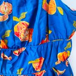 Farm Rio Orange Printed Smocked Sleeveless Romper, Size XL Photo 10