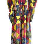 Doen Nicoletta Patchwork Print Organic Cotton Midi Dress Size XS Photo 0