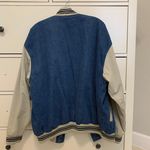 Denim Varsity Jacket Blue Size XL Photo 1