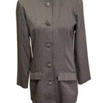 Vintage Bedford Fair Gray Professional Suit Jacket and Skirt Photo 0