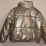 Wild Fable Oversized Gold Puffer Jacket Photo 3