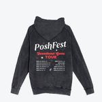 PoshFest 2024 Exclusive Secondhand Lovers Tour Hoodie Size Medium Gray Photo 1