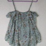 Victoria's Secret New! ruffle babydoll green flowers & metallic thread, size S Photo 0