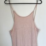 Topshop  Light Pink Ribbed Knit Low Scoop Back Mini Dress - Size 8 Photo 4