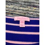 Lilly Pulitzer Elba Sweater COASTAL SHELL STRIPE Twilight Blue size M Photo 5