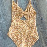 Aerie  orange cut out one piece Photo 1