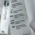 Cupshe NWT  One Piece Bowknot Swimsuit Womens XL Orange White Colorblock Retro Photo 5