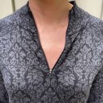 Soft Black & Gray Quarter Zip Midi Sweater Dress Size M Photo 4