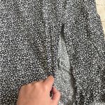Hollister Black and White A-Line Maxi Skirt with Slit Photo 1