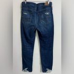 American Eagle  Vintage Hi-Rise jeans, distressed medium dark wash, size 4 Photo 1